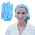 Sirius Protective Products 24In Blue Disposable Bouffant Hair Nets, High Quality Breathable Material, 1000PK PP2MC24